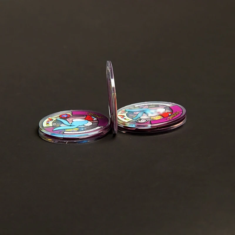 Lote De Tazos Tiny Toons 4pcs Material Acrílico Novo Looney Cartoon Tunes Sabritas Rare Pogs Taps Anime Cartão Álbum Coletor Presentes