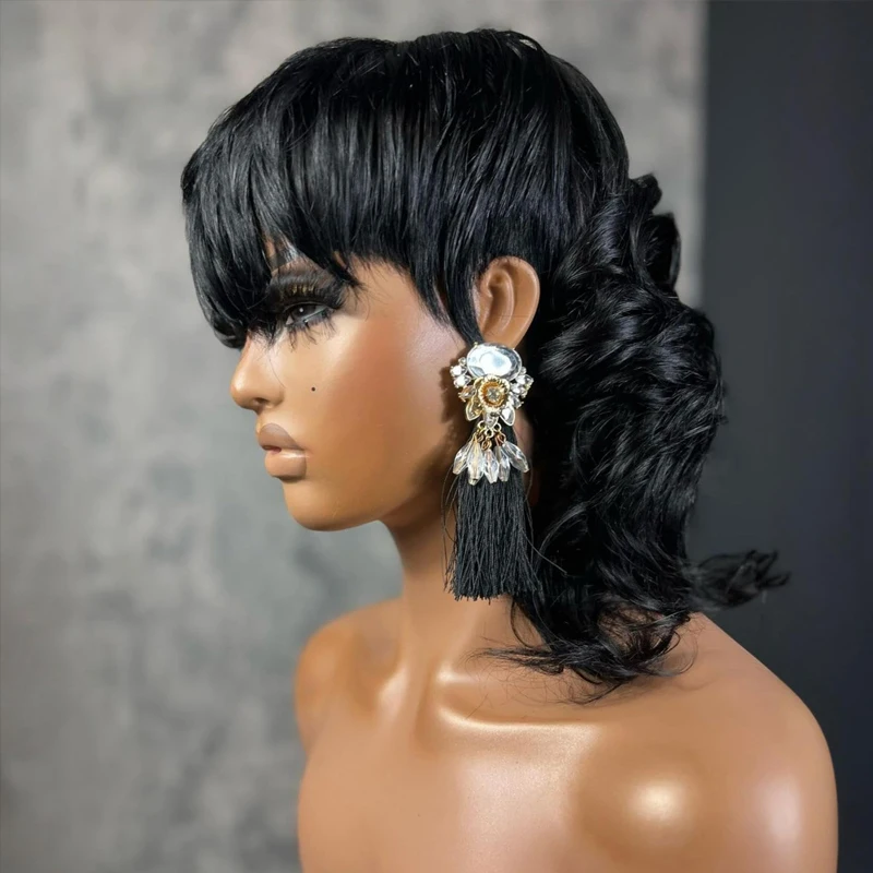 Curly Layered Pixie… - image