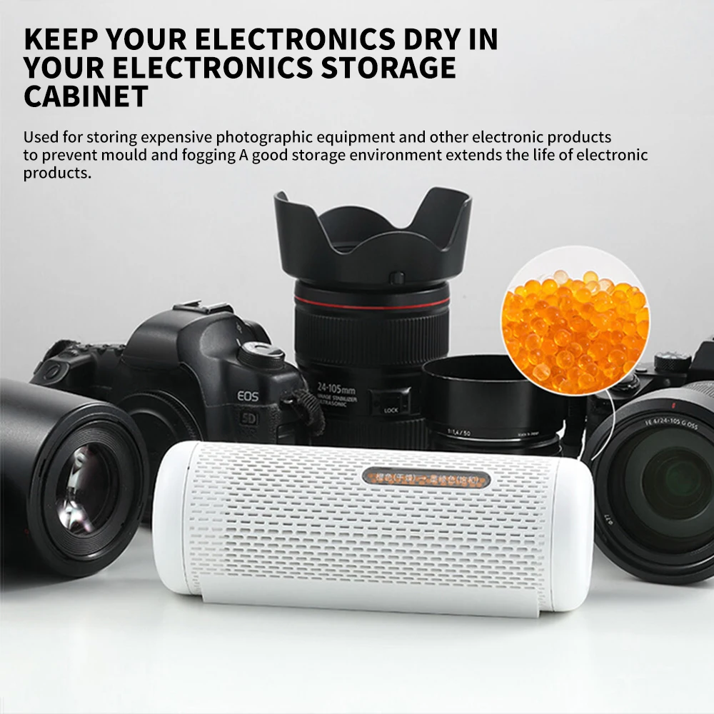 New Deerma Recyclable Mini Dehumidifier Reduce Air Humidity Dry/Wet Visual Window Holes Moisture Absorption Drying