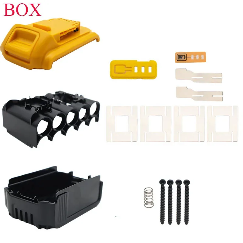 DCB200 Li-ion Battery Plastic Case PCB Charging Protection Circuit Board Box Shell For Dewalt 18V 20V 9Ah DCB183 Label Housings