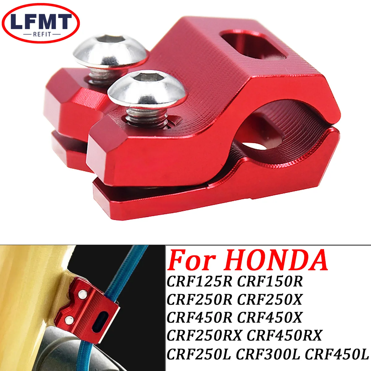 

For HONDA CRF300L CRF250L Rally CRF 300L 250L CRF 300 L 250 L Accessories Front Brake Hose Holder Clamp Brake Cable Clamp Guide
