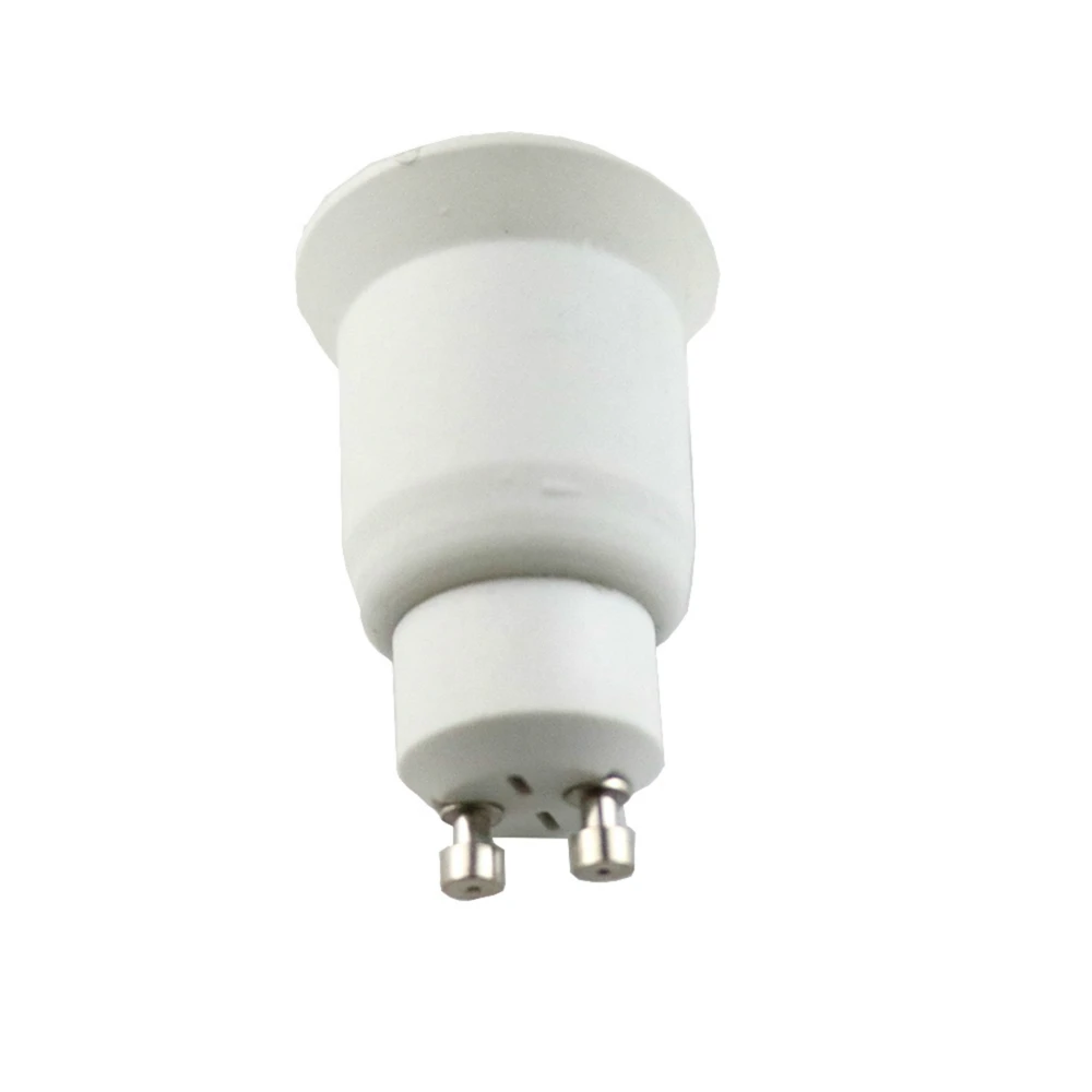 2PCS GU10 To E26 E27 CFL LED Lamp Holder Adapter PBT Housing Gu10 2P Standard Medium Edison Screw Bulb Light Socket Converter