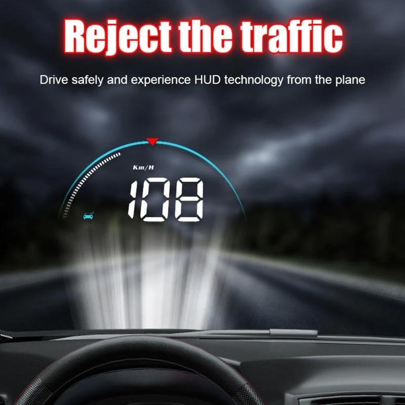 Fotografia 6: 3,5 polegadas HUD para Head Up Display OBD2 Winshield Speedometer Syste Syste