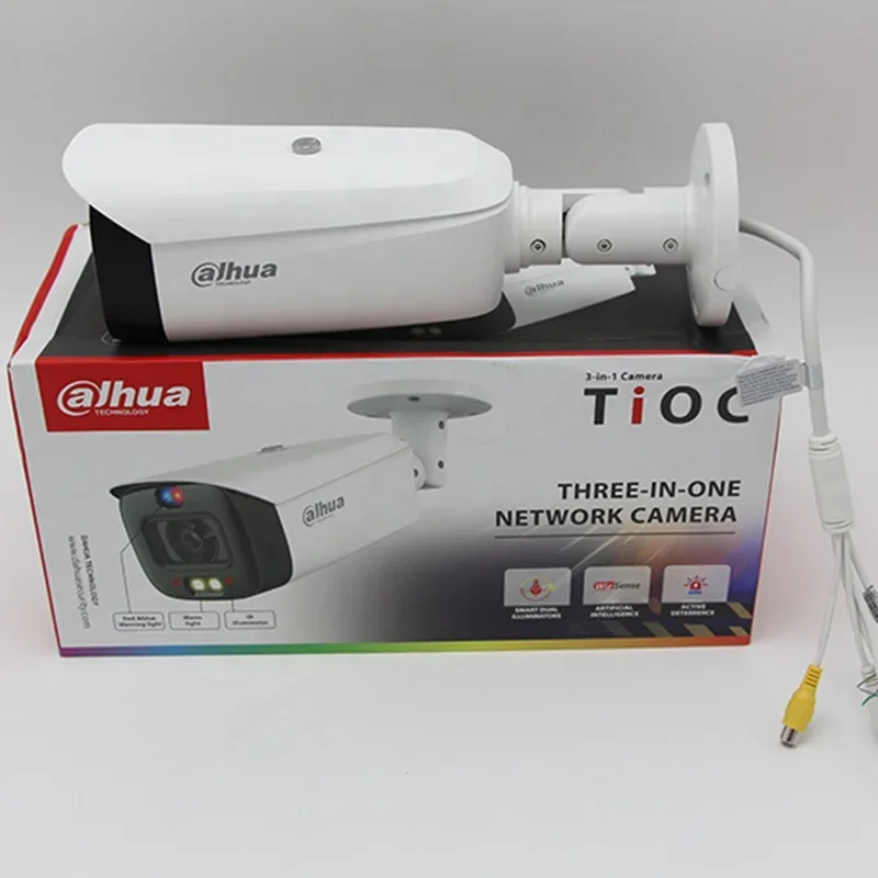 Original IPC-HFW2449T-ZAS-IL 4MP Smart Dual Light Vari-focal Bullet WizSense Network Camera IP67 IK10 Protection
