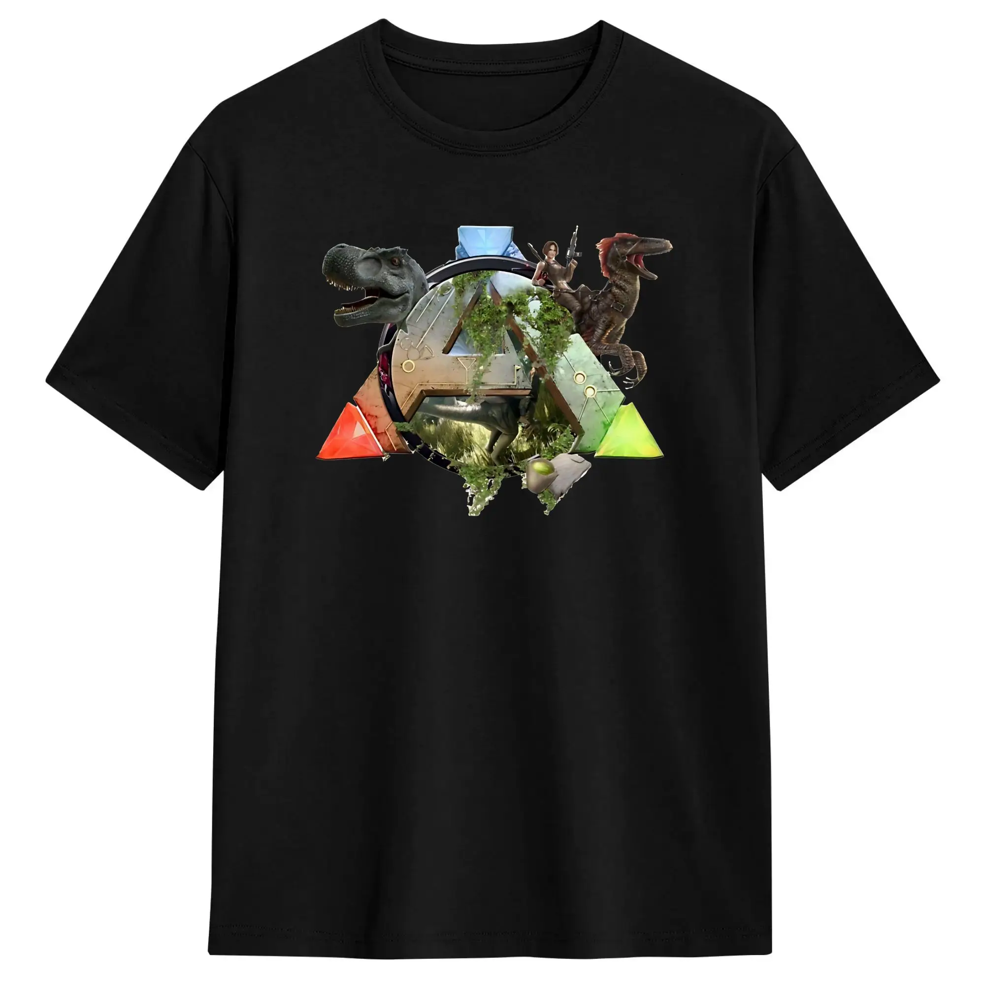T-shirt vintage d'été Ark Survival Evolved, t-shirts populaires 100% coton pour hommes, Y2K, drôles, vente en gros, hauts à manches courtes