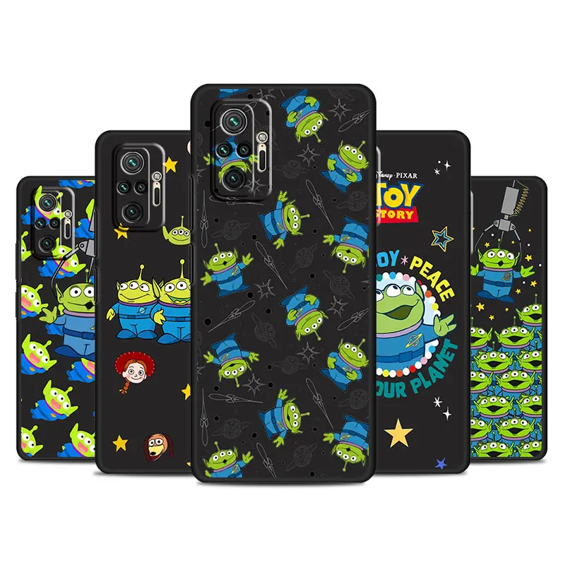 phone Cases for Xiaomi Redmi Note 9 13 case 11S 13C 10 5G 12 Pro 12S 12C 7 fundas Antiscratch cover Disney Toy Story Cute Alien