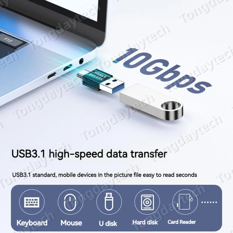 Universal USB Type C 3.0 Cable Charging Adapter OTG Type C to Usb U Disk Keyboard for Samsung Xiaomi Phone Laptop Tablet