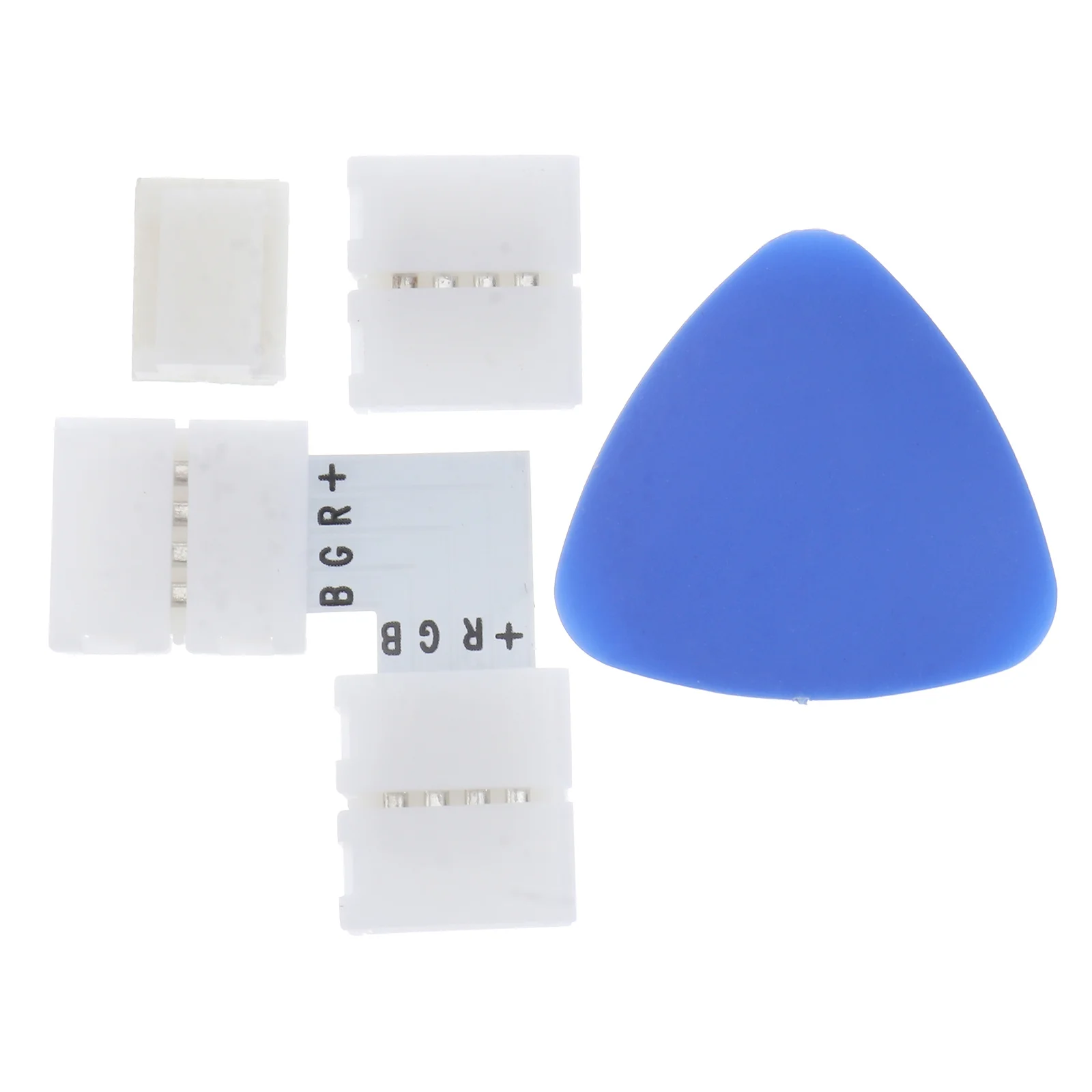 40pcs L-Shaped Corner Connectors Kit For Led Strip Lights Rgb Solderless Connector With 20 Clips Fast Installation Tool Lighting