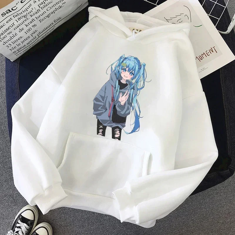 Hoodies Y2K Japanese Harajuku Women Fashion Kawaii Anime MIKI Graphic Pullover Sweatshirt Autumn Winter Youthful Girls Tops