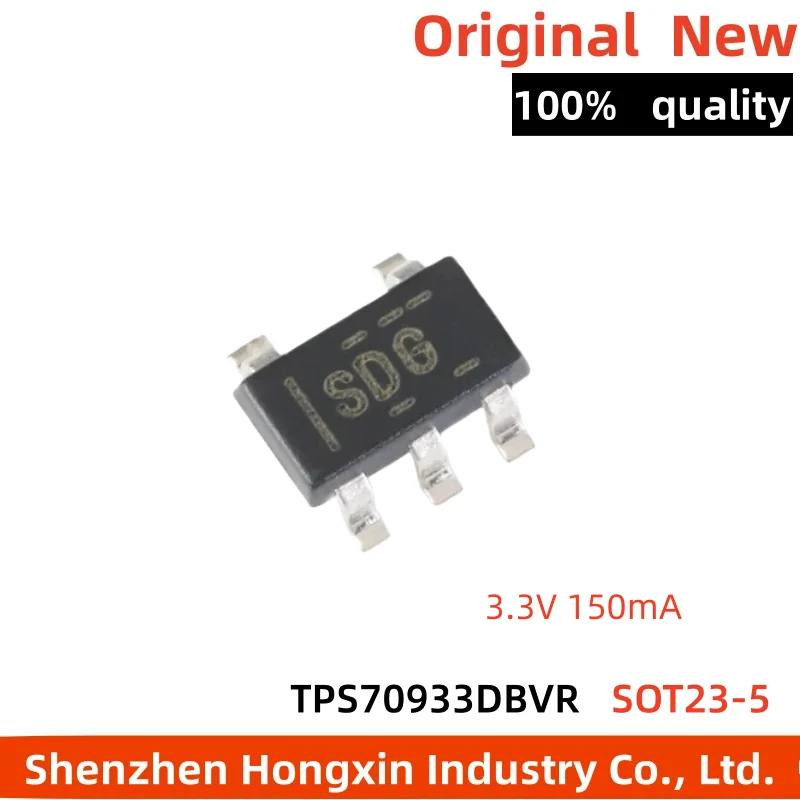 10 pieces TPS70933DBVR SOT23-5 3.3V 150mA Low Dropout Linear Regulator Chip
