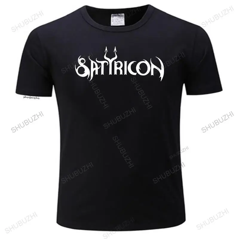 Fashion brand t-shirt mens loose style tees funny t shirt men novelty tshirt Satyricon Logo T-shirt many color tops tee shirt