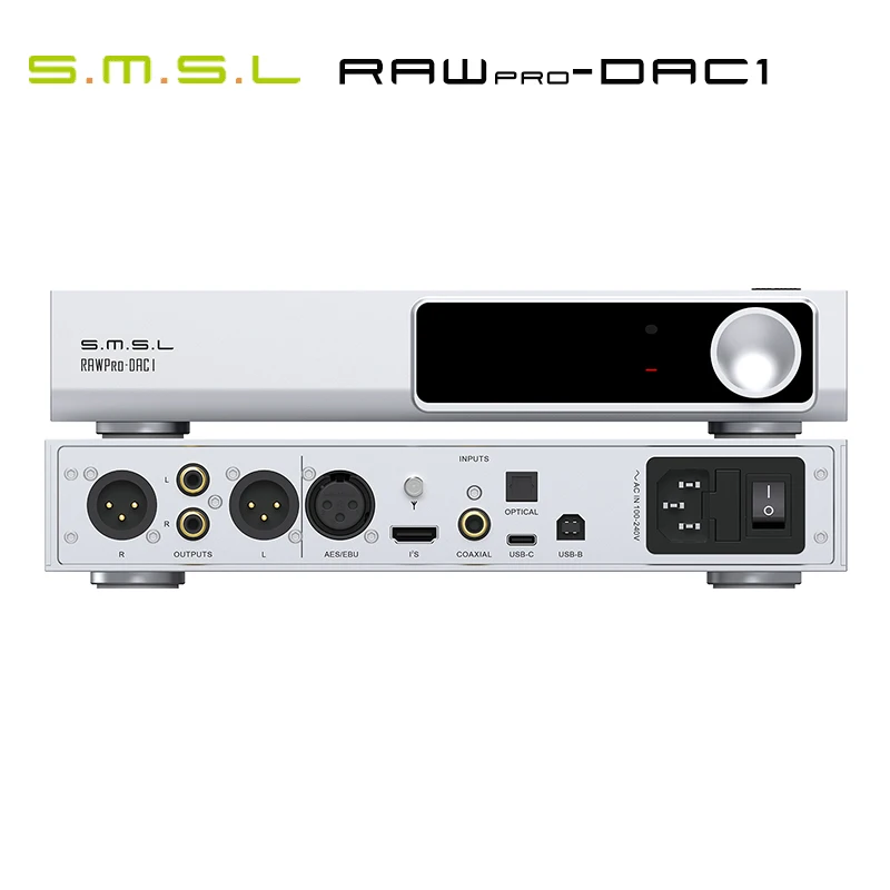 SMSL RAWPro-DAC1 Decoder MQA MQA-CD ES9039MSPro Bluetooth 5.1 Support LDAC DSD512 PCM 32Bit/768kHz DAC1 RAW PRO DAC1