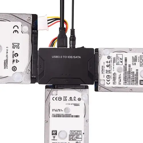 Imagen 1 del producto Adaptador SATA/IDE a USB 3,0, convertidor de Cable adaptador de disco duro para SATA de 2,5/3,5 pulgadas y IDE HDD, compatible con 6TB para PC Macbook