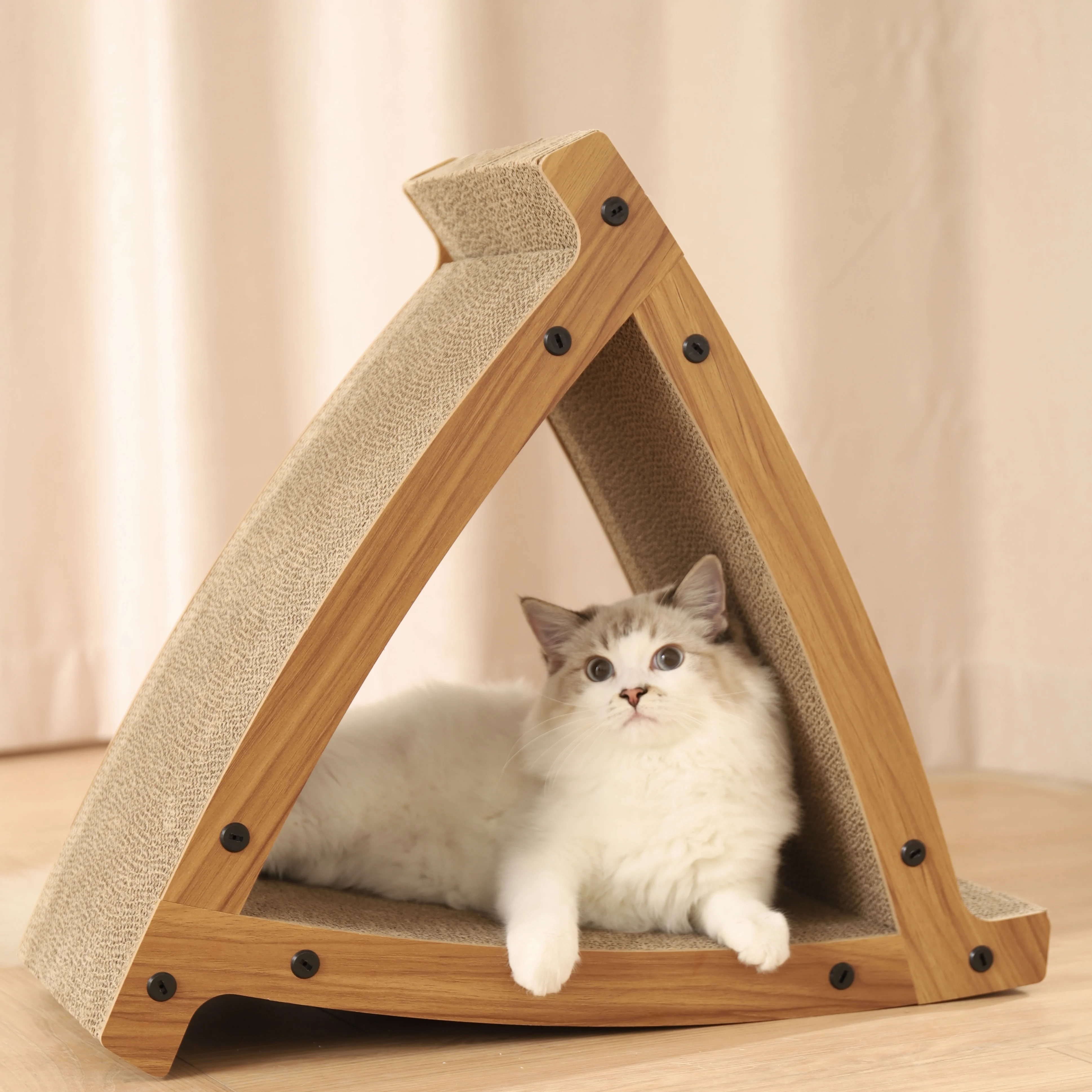 Cat Scratcher Cat Scratch Board Is Wear-resistant and Not Easy To Remove Scraps Roll Furniture Toy Supplies Condo Wheel