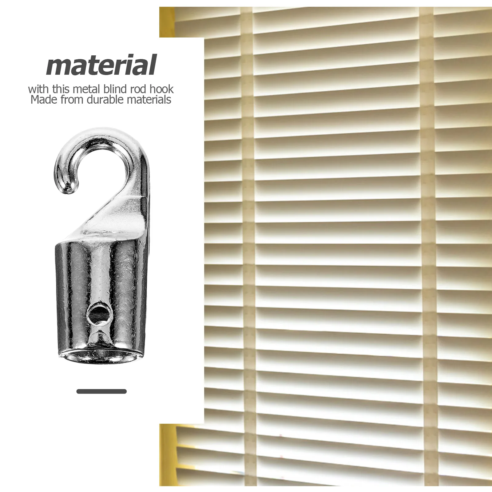 4 قطعة عصا عمودية أعمى هوك براعة رائعة أنيقة ديكور المنزل أعمى اكسسوارات عصا هوك للستائر