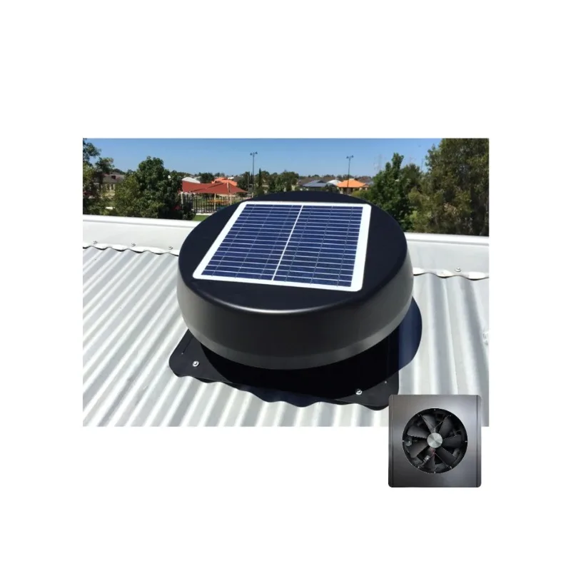 

Residential Heat Extractor without Electricity Factory Wholesale 25W Sun Roof Attic Vent Fan Solar Panel DC Home Air Ventilator