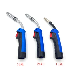 MB 15AK 24KD 36KD MIG MAG Welding Torch Air Cooled Contact Tip Swan Neck Holder Gas Nozzle European Type