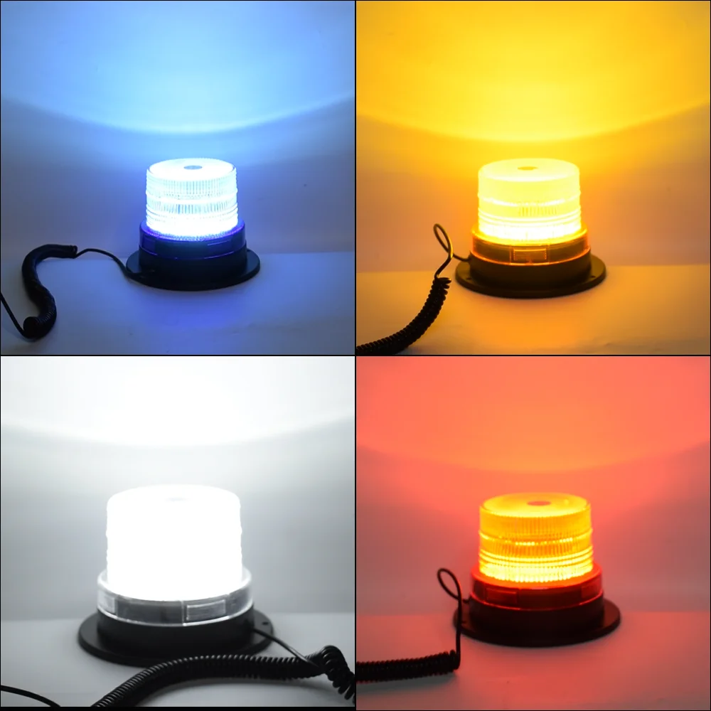 Warning Strobe LED Light Emergency Mounted Vehicle 12V 24V Car Police Flashing Emergency Lights Yellow White Blue Red