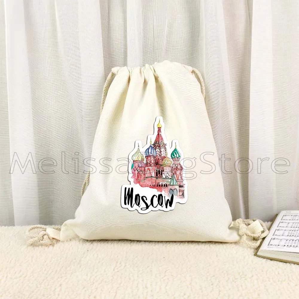 ミラノ モスクワ オランダ ニューヨーク パリ タージマハル エジプト ローマ サンフランシスコ ベルリン ロンドン 巾着バッグ バックパック ジム サックパック