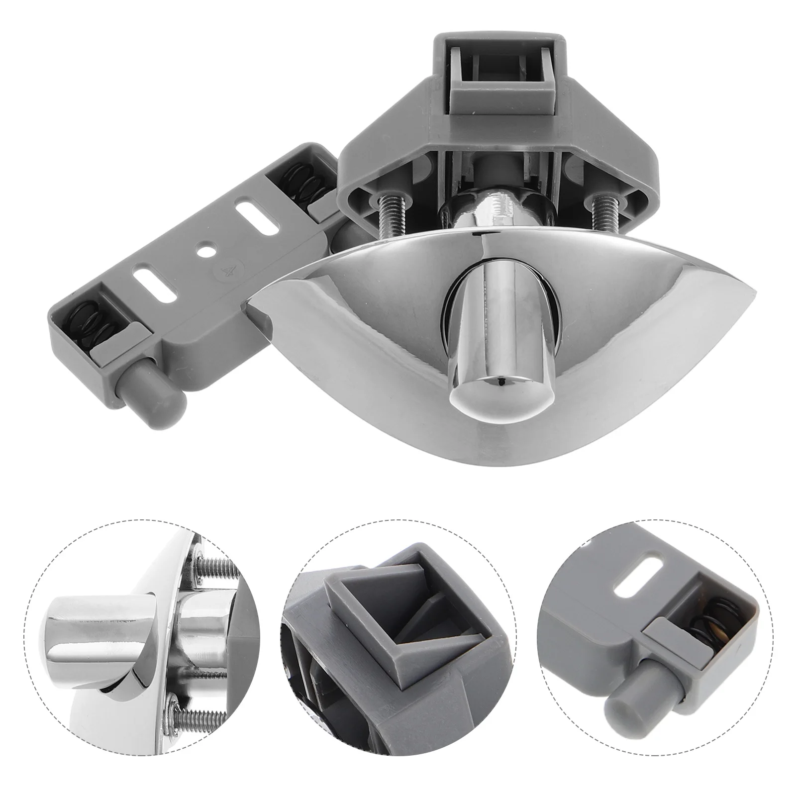 Premium Push Button Latch Lock For Rv Boat Camper Cabinet Door Keyless Durable Versatile Easy Install Discreet