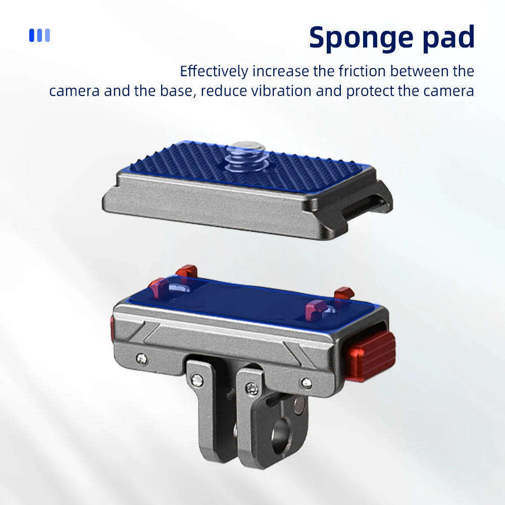Magnetyczna baza montażowa Flymile do kamer Insta360 X5/Ace Pro 2, akcesoria, uchwyt przedłużający, szybkozłączka, płytka montażowa. — zdjęcie produktu 6
