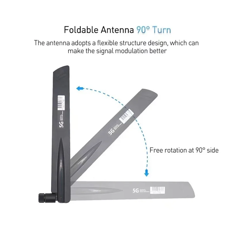 5G Router เสาอากาศมีดรูปยาง SMA/RP-SMA อินเทอร์เฟซ 3DBI High Gain LET Router เสาอากาศพับรอบทิศทาง