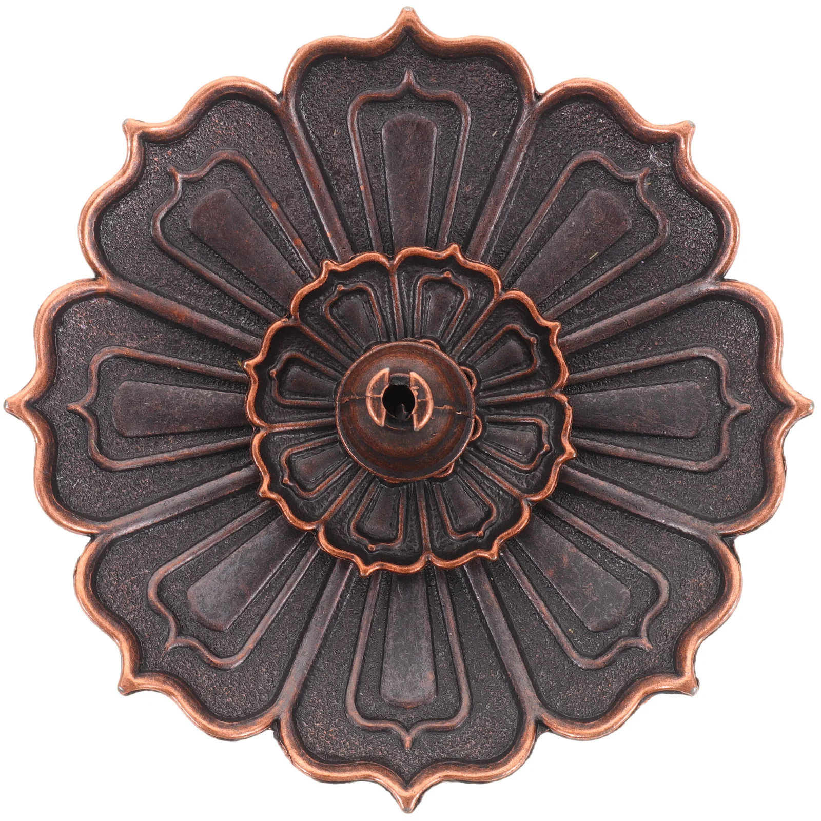 

Alloy Incense Stick Holder Lotus Shaped Home Decorative Burner for Aromatherapy and Meditation Desktop Ornament Gift