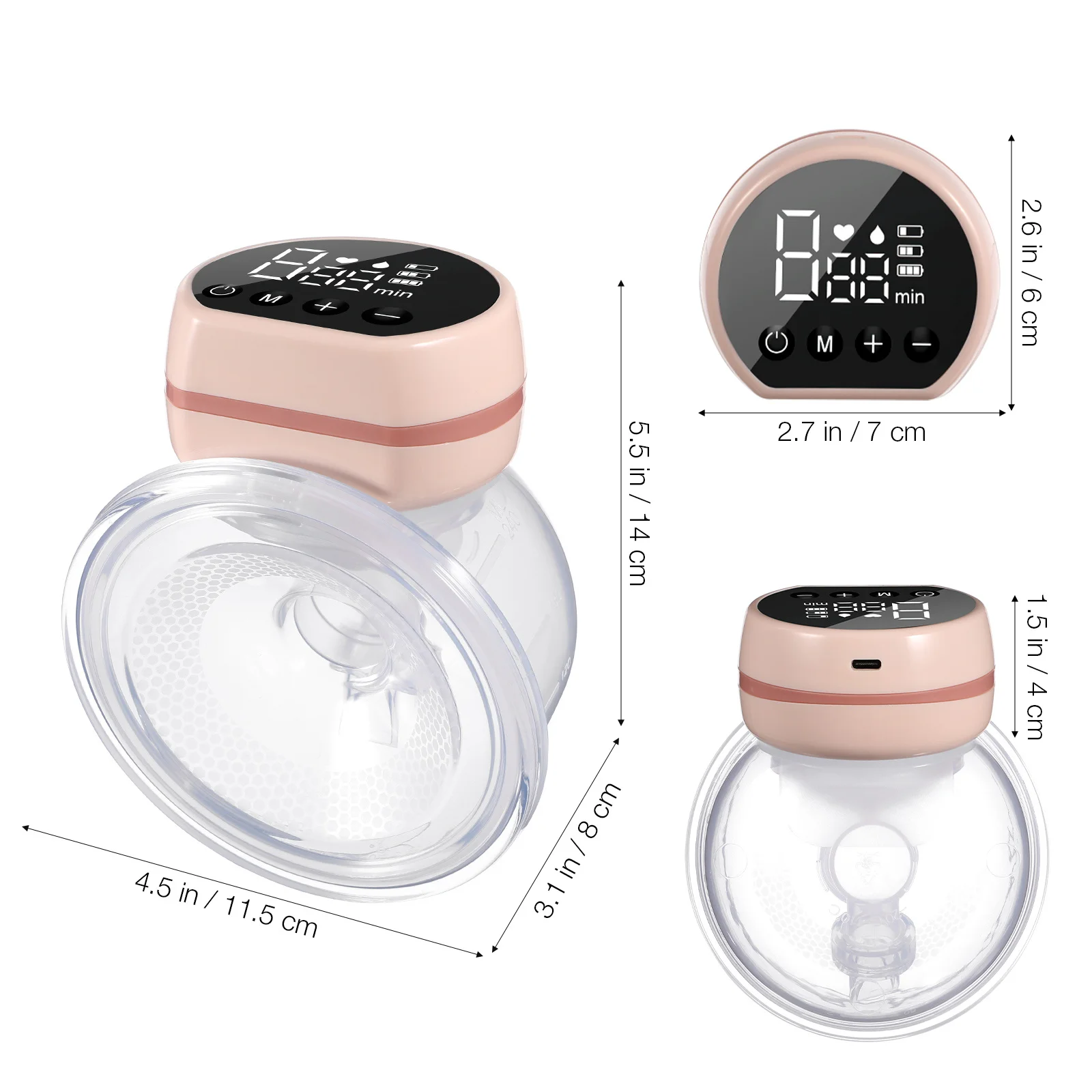 

1pcs Electric Breast Pump Hands Free Wearable Automatic Suction Milk Extractor Portable Breastfeeding Pump Cordless Baby Care