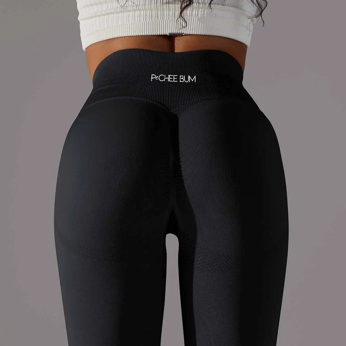 Women Yoga Leggings Pchee Bum Gym Leggings Seamless Sport Pants High Waist Fitness Leggings Bubble Butt Workout Running Pants