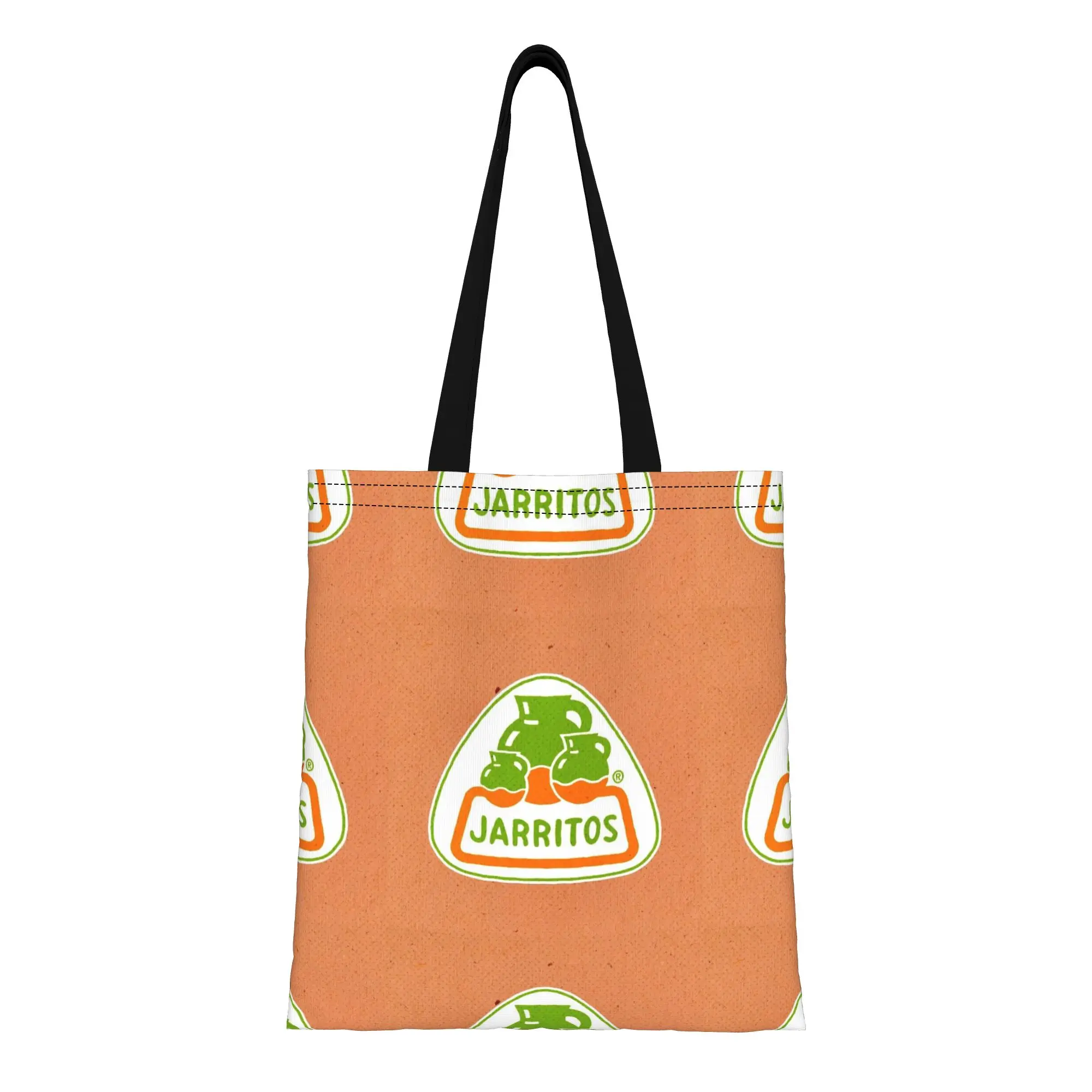 

jJarritos jJarritos Triple Pottery Logo Sticker Canvas Tote Bag Perfect for Shopping Travel Outdoor Heavy Duty Shoulder Handbag
