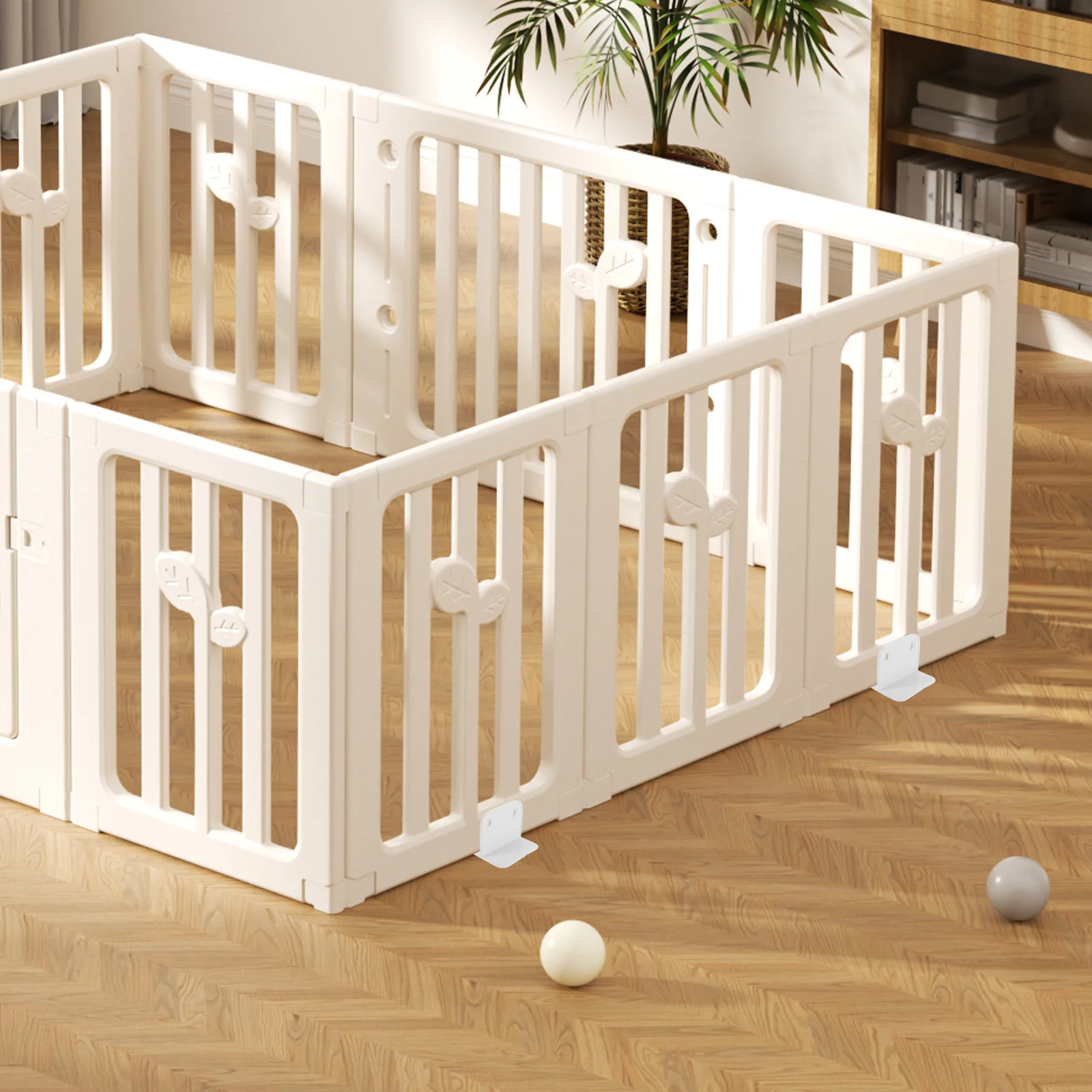 20 pezzi stabilizzatore per box in plastica fissatore base di supporto antiscivolo nessuna installazione trapano accessorio per box per bambini recinzione per uso domestico