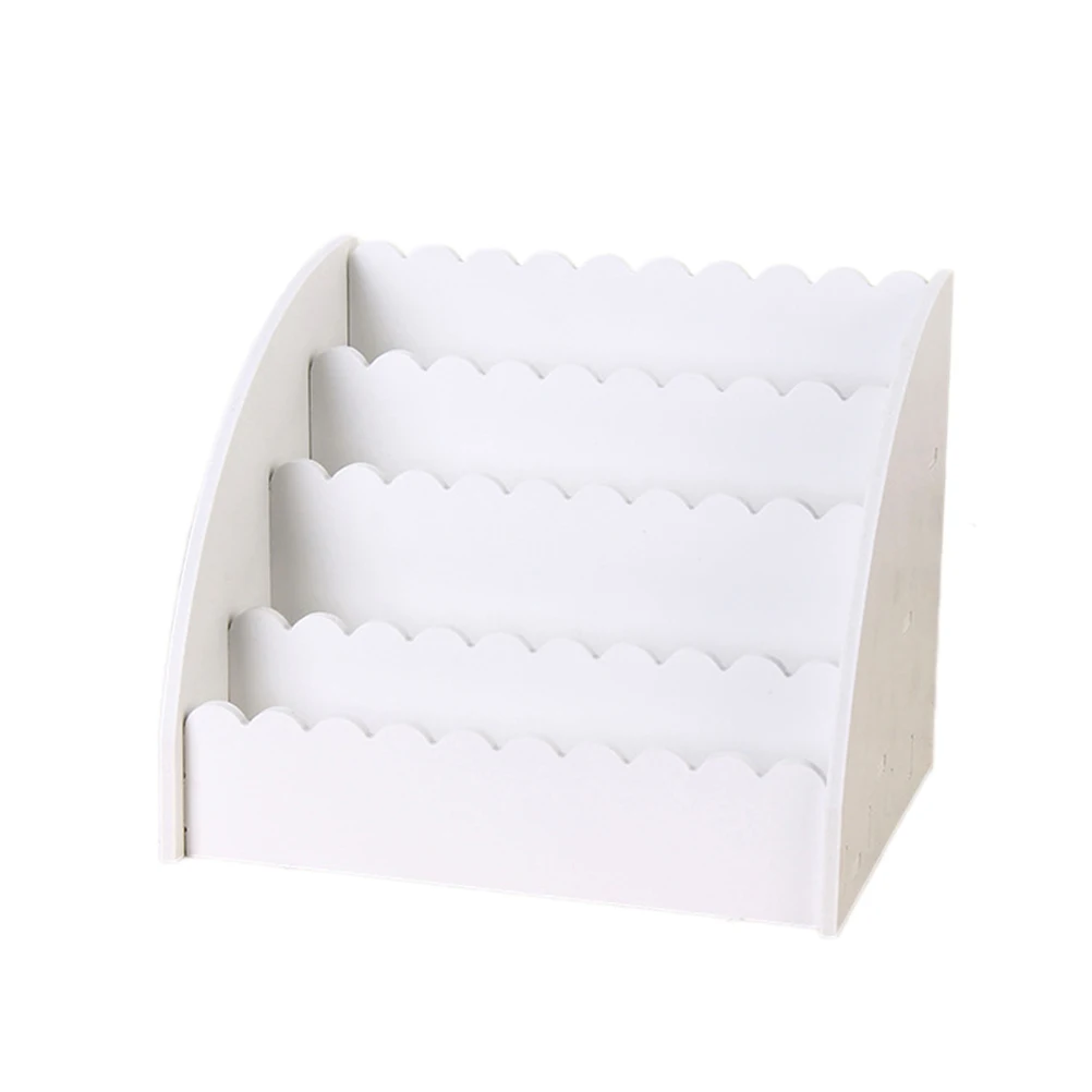 

Storage Cabinet Desktop Makeup ganizer Eyebrow Pencil Case Tabletop Accessory Holder Office Large Capacity White