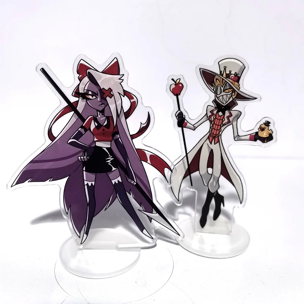 Новый 12 см подставка Hazbin Charlie Morningstar, акриловые фигурки, Vaggie, настольный стоячий знак, модель, украшение, коллекция подарков