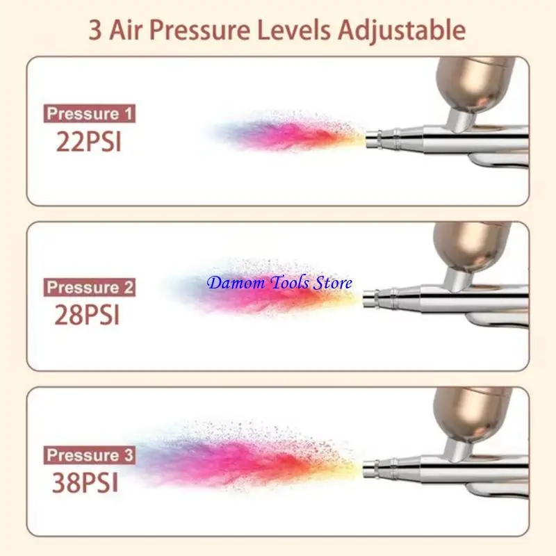 

57BE Airbrushing Pneumatic Sprayer Guns Equipment Copper Alloy Nozzle For Beauty Care