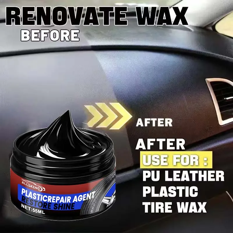 

Car Plastic Restorer Back To Black Gloss Auto Interior Leather & Panel Renewal Wax Coating Agent Auto Polish And Repair Coating