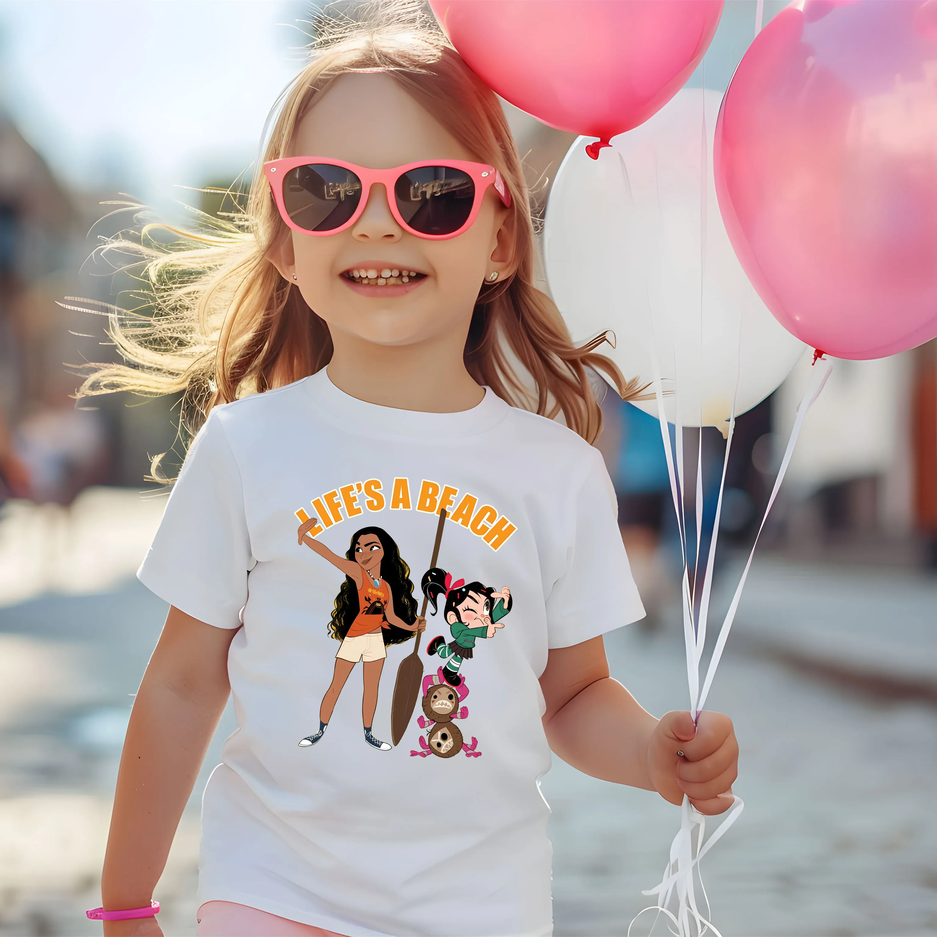 

Princess Series Pocahontas 100% Cotton Children’s Base Clothe Boy/Girl Comfortable T-shirt Outdoor O-neck Short Sleeve T-shirt