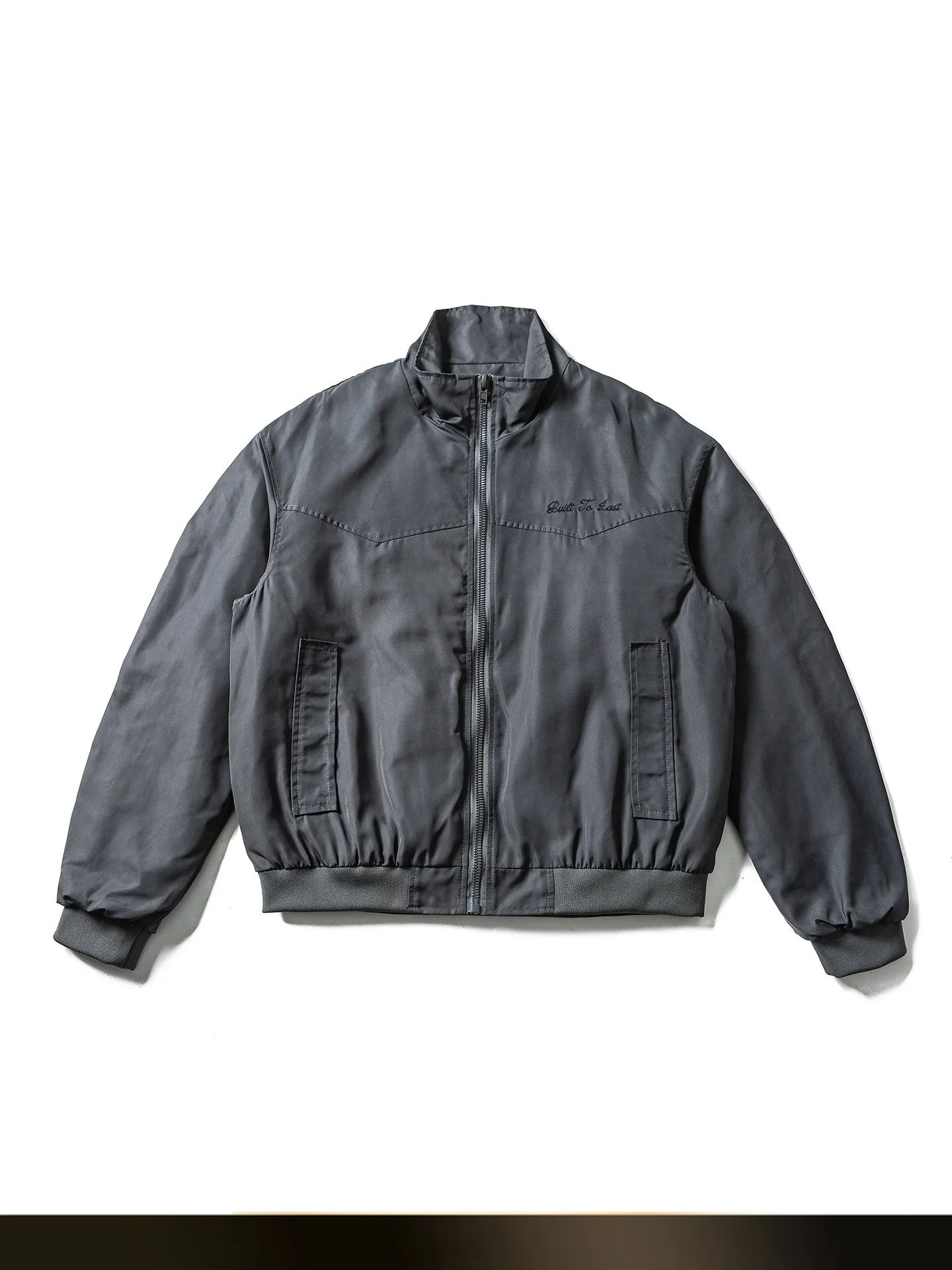 

American Retro Waed Letter Embroidery Flight Jaet Streetwear Couple Workwear Stand Collar Outerwear for Autumn