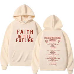 Faith in The Future 2024 Tour Concert Hoodie Men Fashion Hip Hop Hooded Sweatshirts Fans Gift Harajuku Vintage Oversized Hoodies