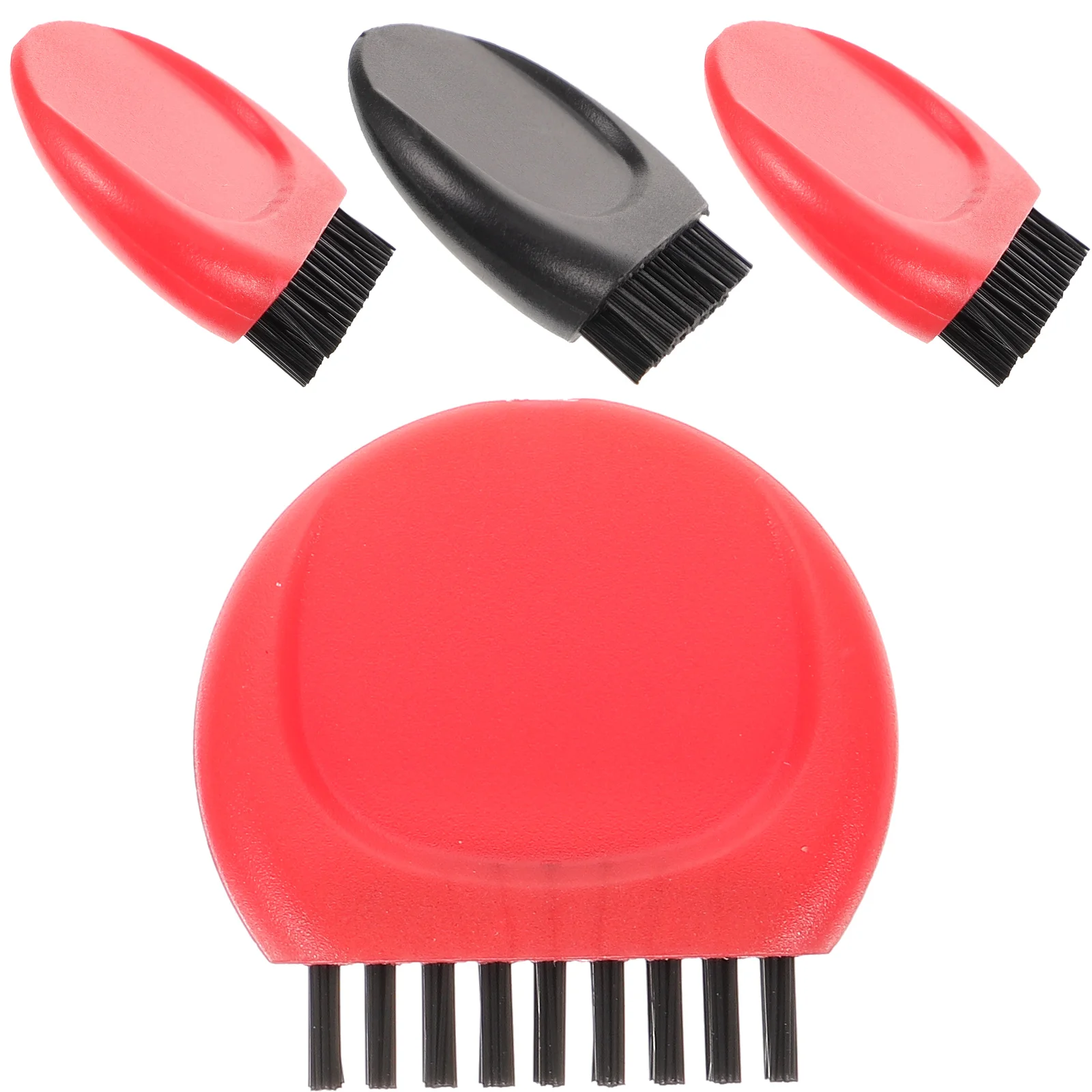 4pcs Golf Club Brush Cleaner Red Black Portable Storage Ball Cleaning Groove Polishing Golfer Gift Golfing Bases