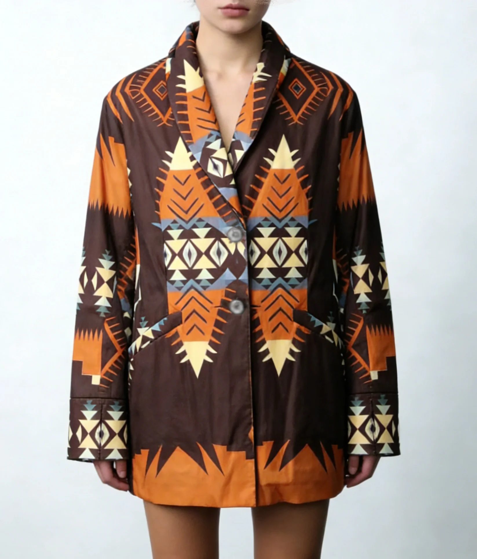 

Женская куртка в богемном этническом стиле, легкая, ветрозащитная, оверсайз, для весны, осени, отпуска и повседневной носки