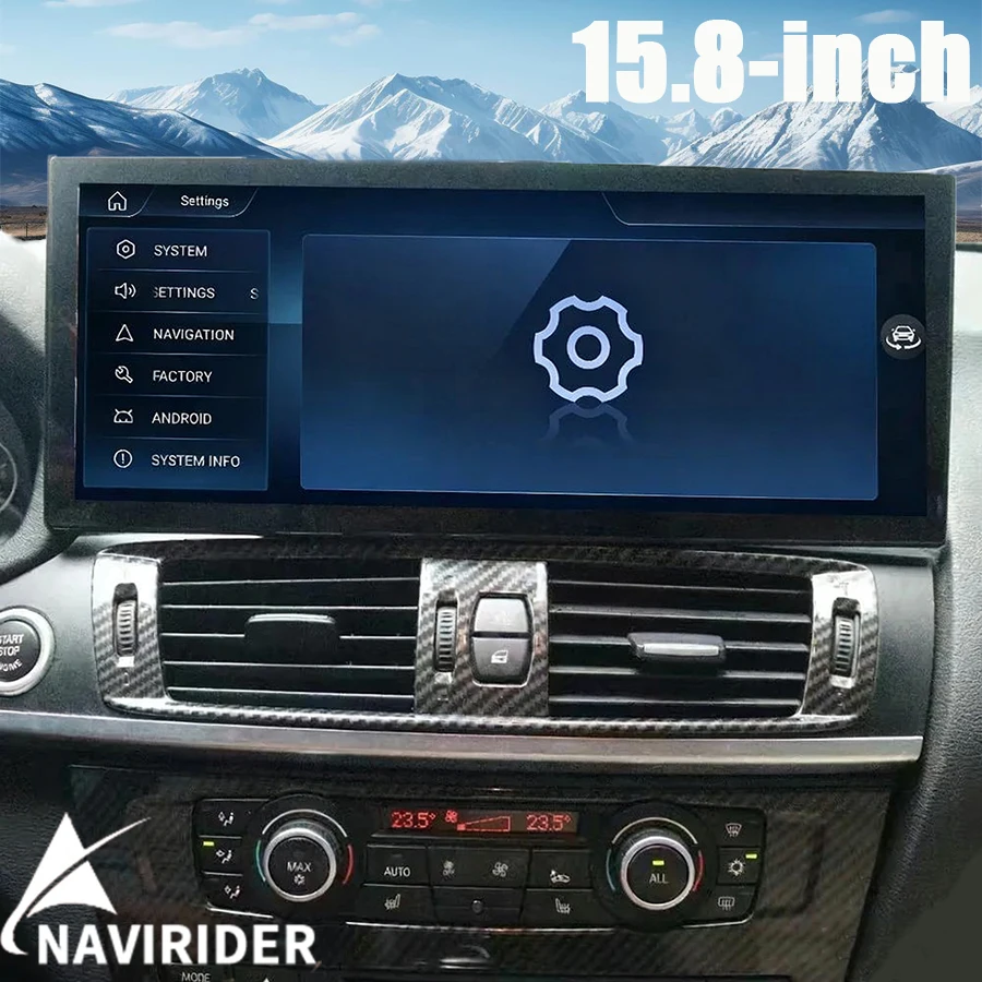 شاشة 15.8 بوصة لسيارات BMW X3 F25 X4 2011-2013 ستيريو سيارة راديو GPS الوسائط المتعددة أندرويد السيارات اللاسلكية Carplay الملاحة رئيس وحدة