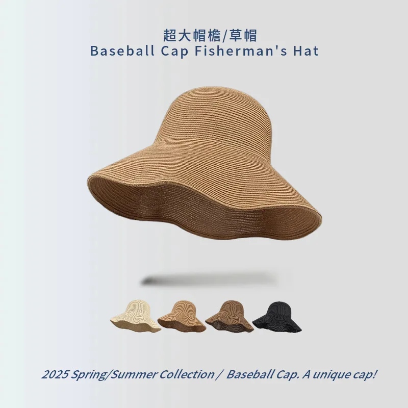 novo-chapeu-de-palha-dobravel-de-aba-larga-para-mulheres-chapeu-de-sol-fino-com-protecao-uv-ideal-para-viagens-e-ferias-na-praia