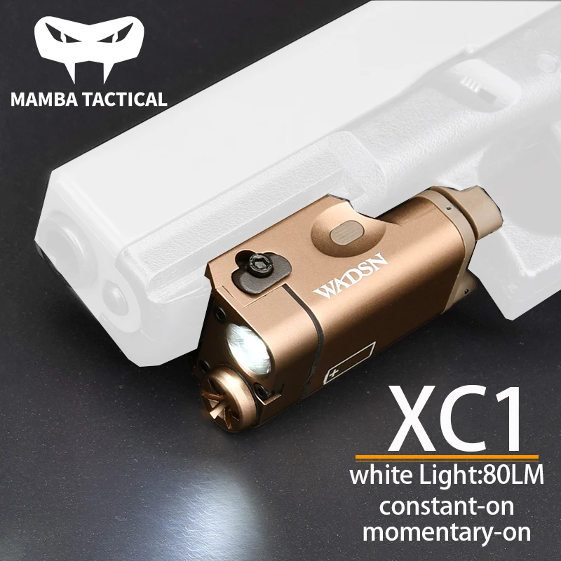 التكتيكية SureFir XC1 الترا المدمجة الأبيض مصباح ليد جيب مسدس معدني سلاح ضوء كشاف صغير معدني ثابت/لحظة