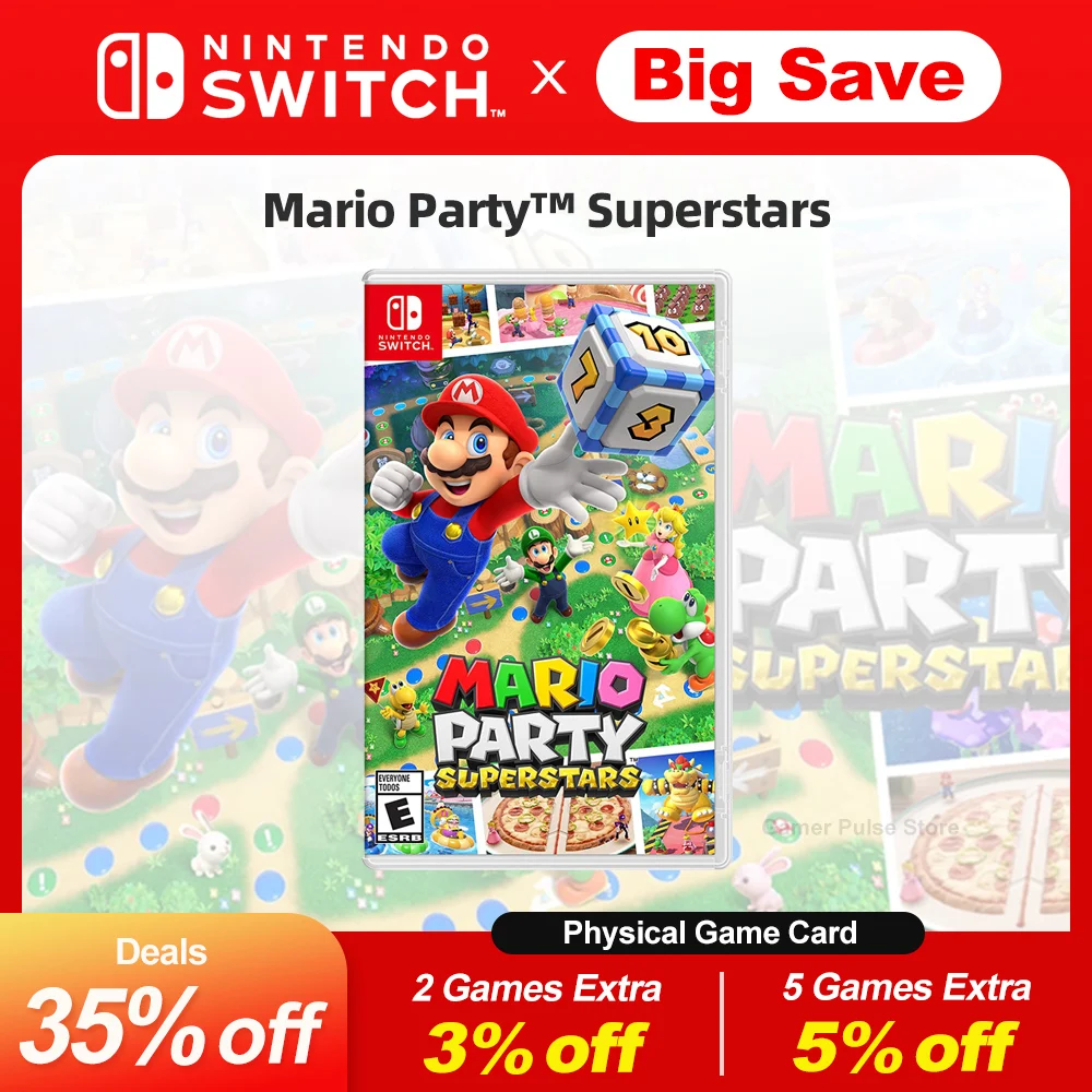 

Mario Party Superstars Nintendo Switch Game Deals 100% Official Original Physical Game Card Party Genre for Switch OLED Lite