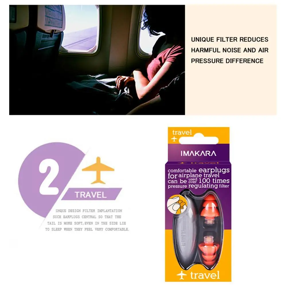 Tapones para los oídos con reducción de ruido para dormir, tapones para los oídos con cancelación de sonido para dormir, trabajo, natación, estudio, viajes, antirronquidos, nuevo