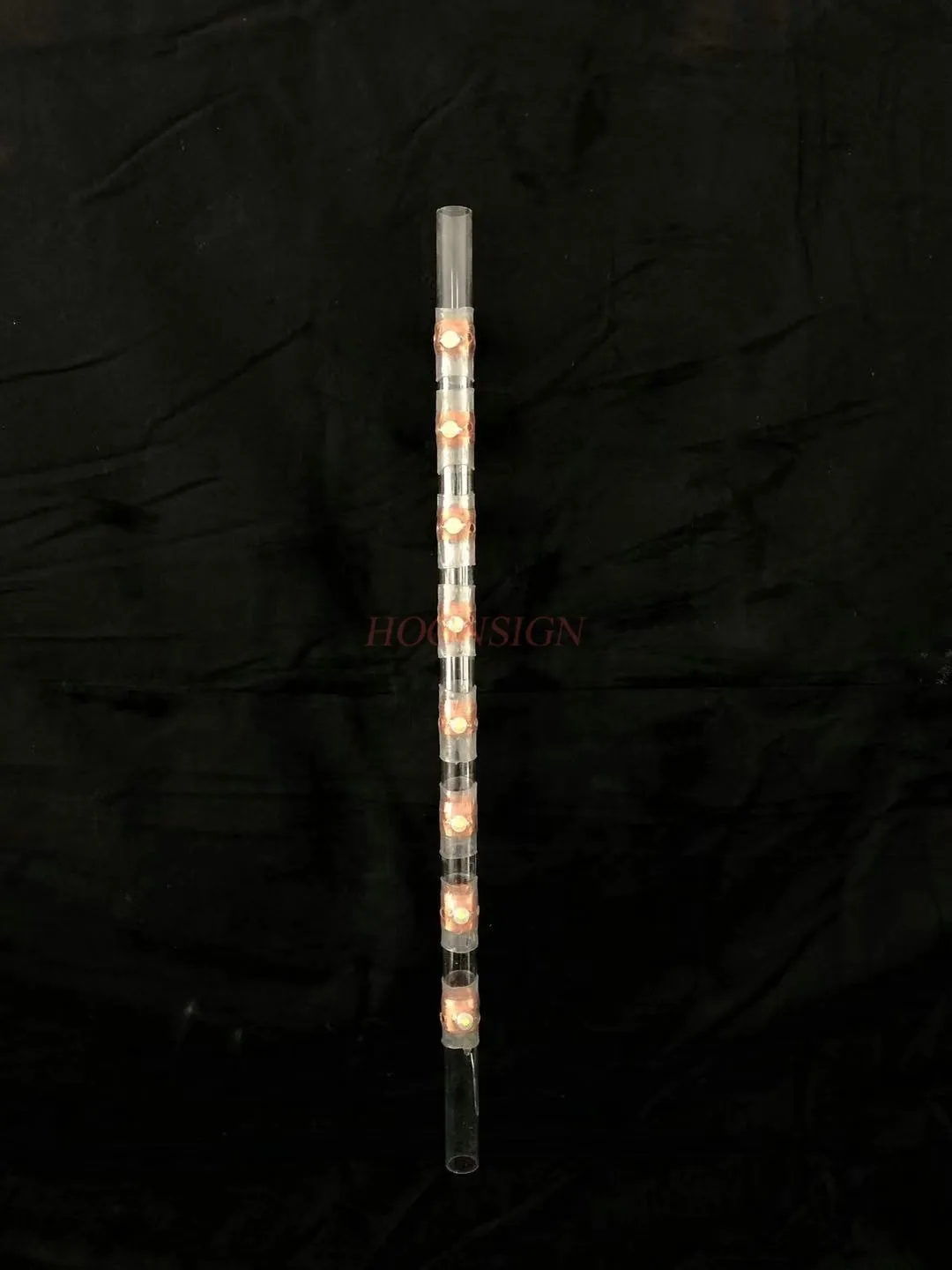 high school physics instrument  Electromagnetic induction coil damping aluminum tube slotted plastic Ied luminescent