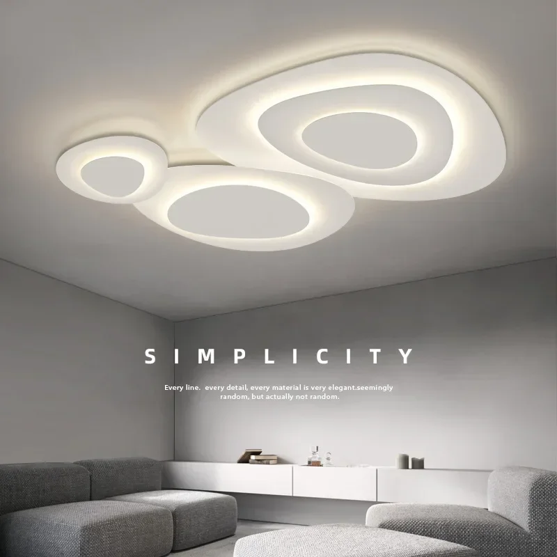 

Nordic Minimalist Living Room Headlights Simple Modern Atmosphere Creative Main Bedroom Dining Room Corrugated Ceiling Lamp