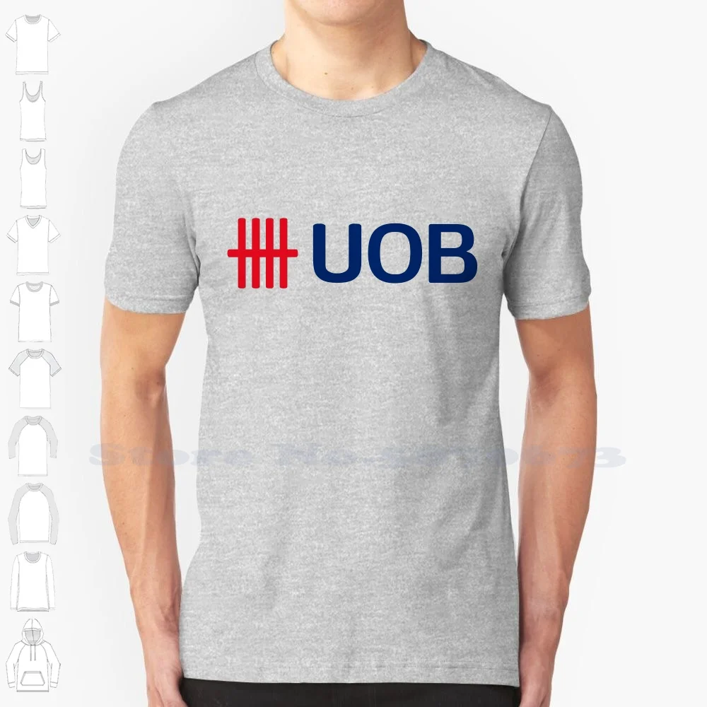 UOB Logo Casual T Shirt Top Quality Graphic 100% Cotton Tees