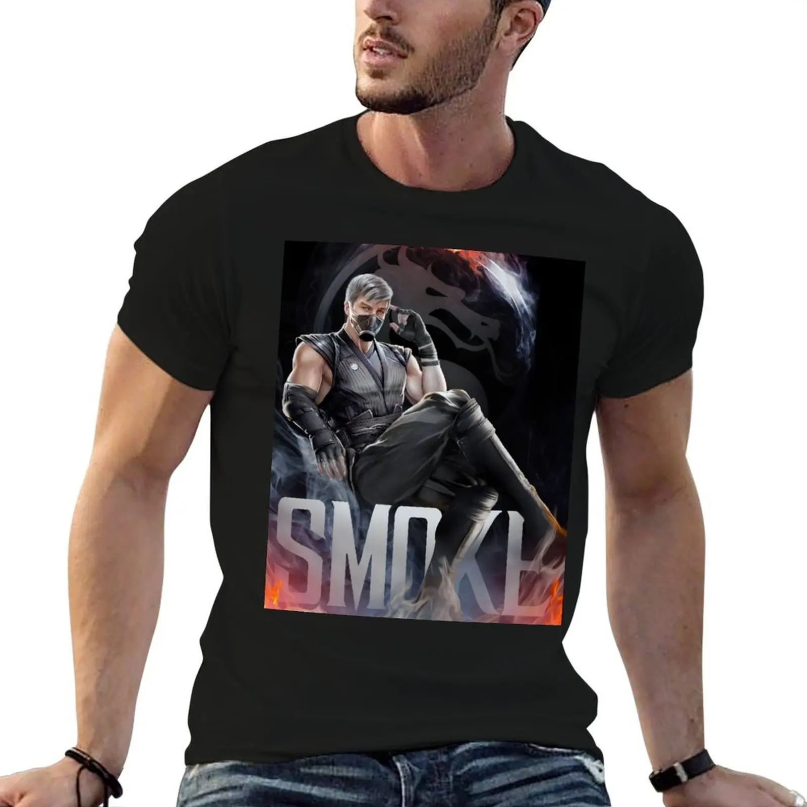 

SMOKE T-Shirt t shirt man casual printed t shirts for man T-Shirt