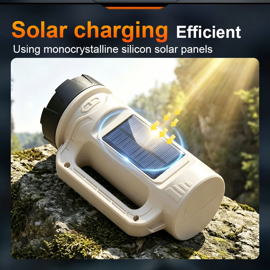 マルチシーンハンドヘルド LED トーチソーラー Type- - Outdoor Power Bank のレビューと価格